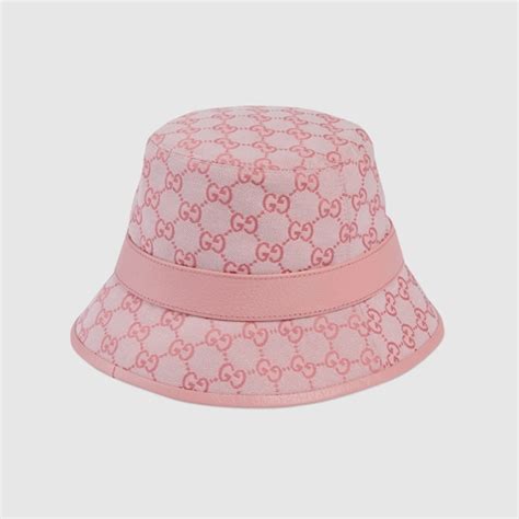 baby gucci hat pink|gg canvas bucket hat.